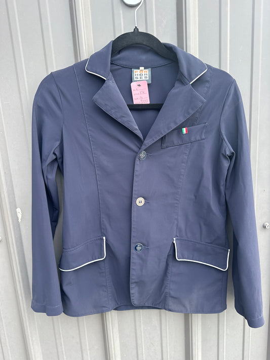 Boys Navy ForHorses Show Jacket 14