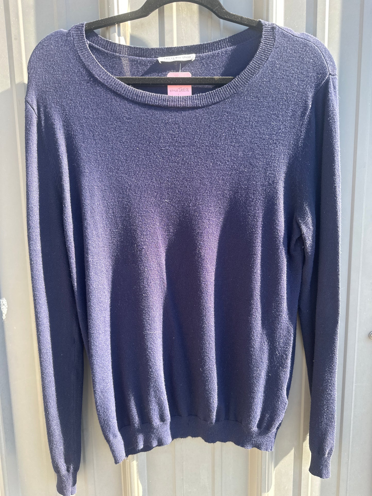 Navy TKEQ Sweater L