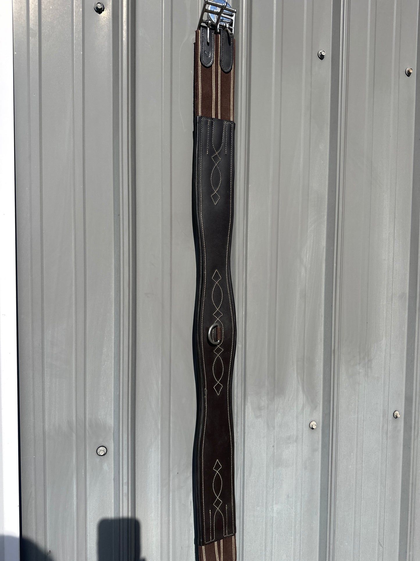 48” Fancy Stitched Leather Girth